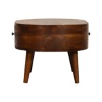 Mini Chestnut Rounded Coffee Table - Image 8