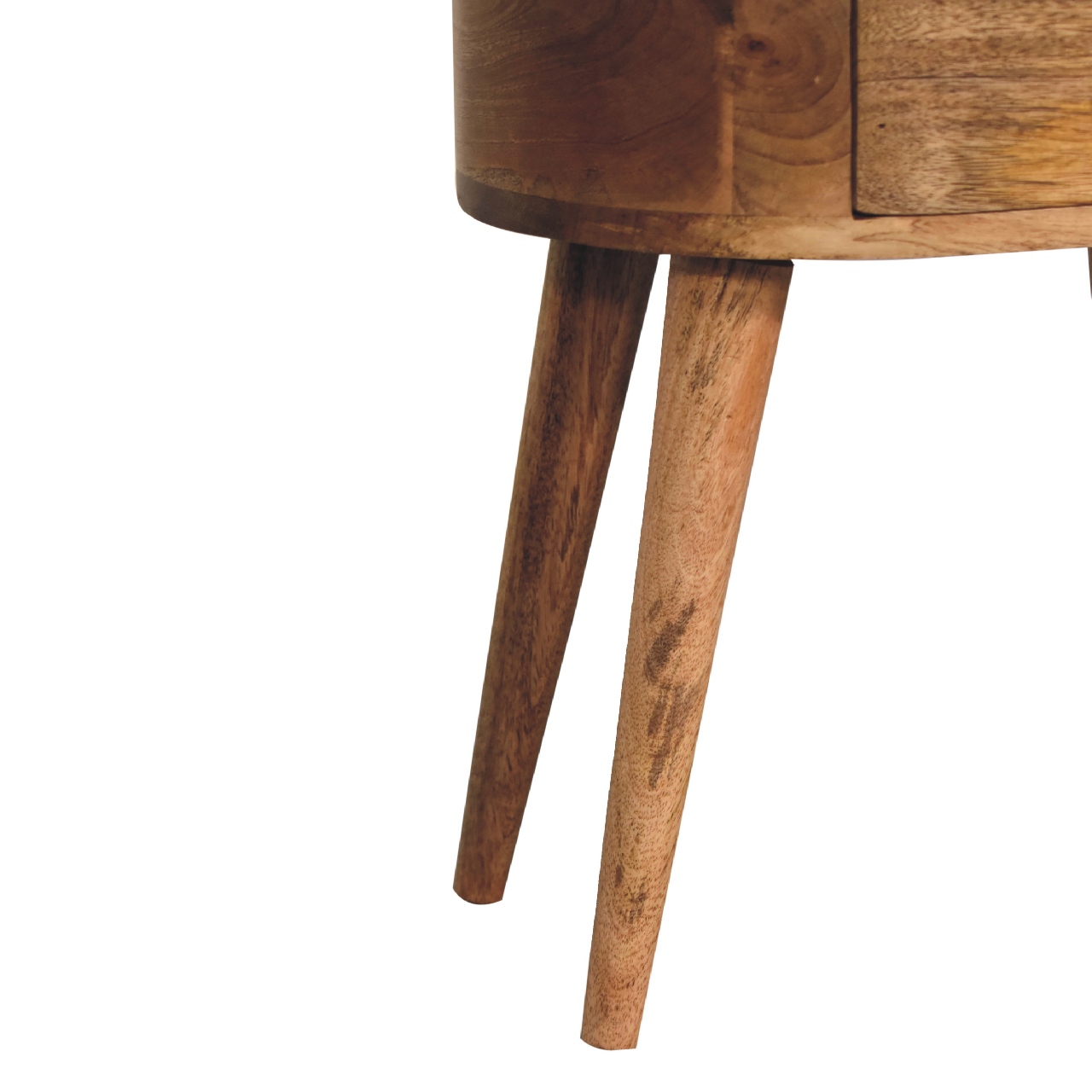 IN3330-7-1.jpg Mini Oak-ish Rounded Bedside Table - Image 7