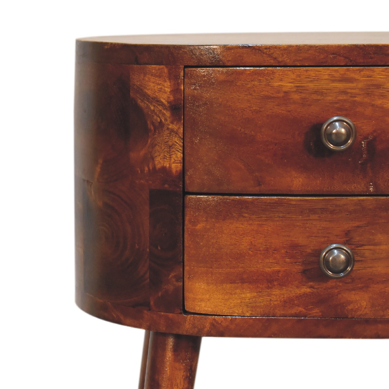 IN3331-4.jpg Mini Chestnut Rounded Bedside Table - Image 4