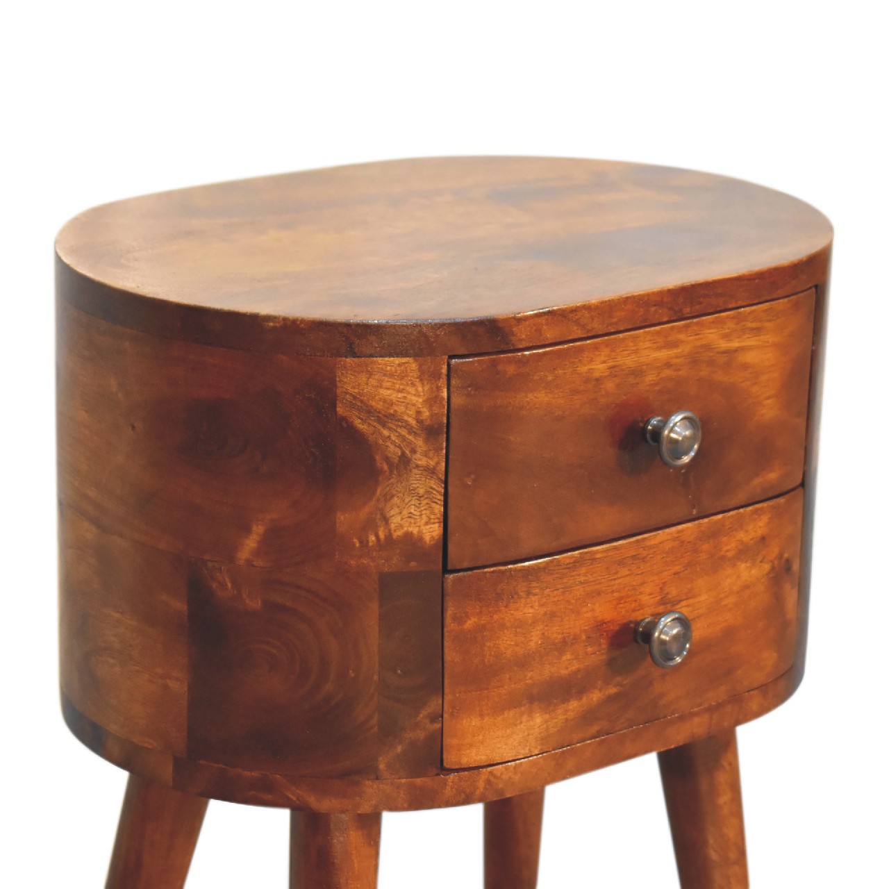 IN3331-5.jpg Mini Chestnut Rounded Bedside Table - Image 5