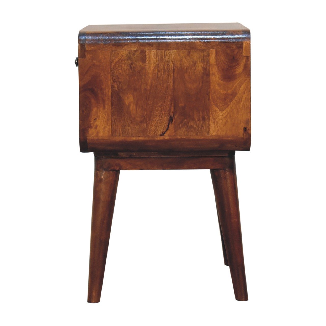 IN3363-8.jpg Curve Open Slot Chestnut Bedside - Image 8