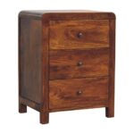 Aspen 3 Drawer Bedside - Image 3