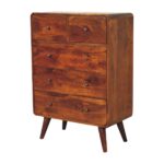 2 over 3 Curved Chestnut Chest - Image 2