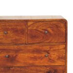 2 over 3 Curved Chestnut Chest - Image 4