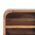 Oak-ish Floating Open Curve Bedside - Image 4
