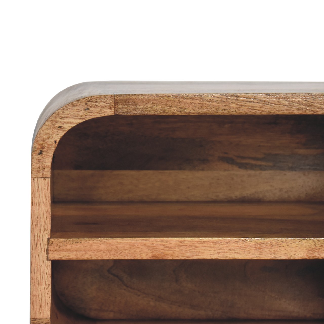 IN3429-4.jpg Oak-ish Floating Open Curve Bedside - Image 4