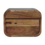 Oak-ish Floating Open Curve Bedside - Image 8