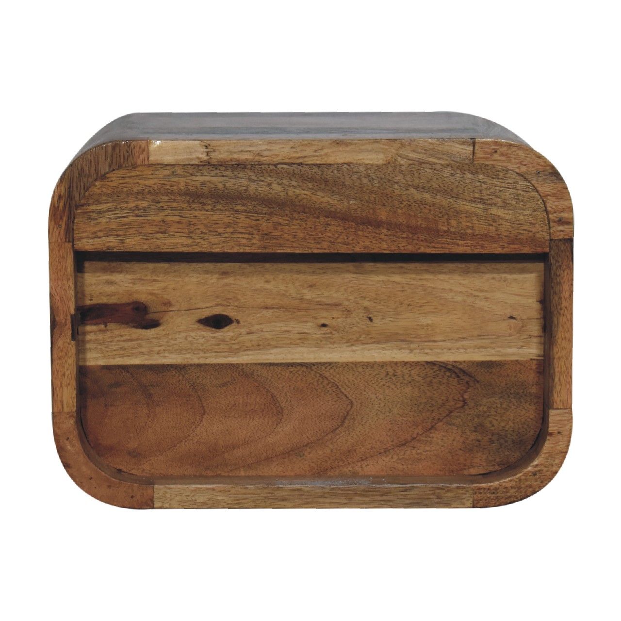 IN3429-8.jpg Oak-ish Floating Open Curve Bedside - Image 8