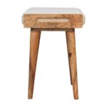 Boucle Cream Tray Style Footstool - Image 9