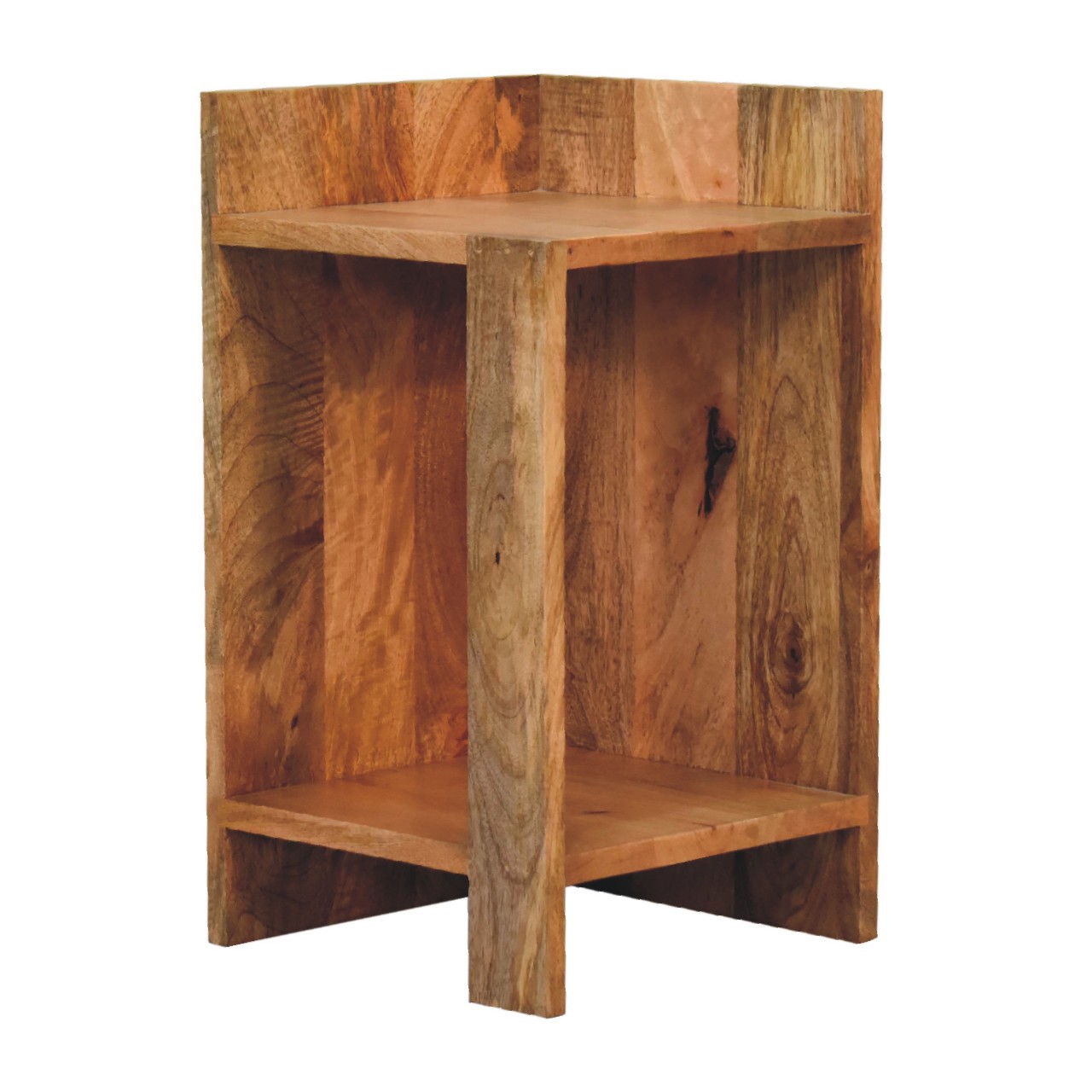 IN3442-2.jpg Oak-ish Box Bedside - Image 2