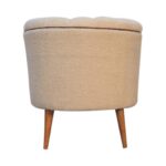 Boucle Cream Buffalo Armchair - Image 9