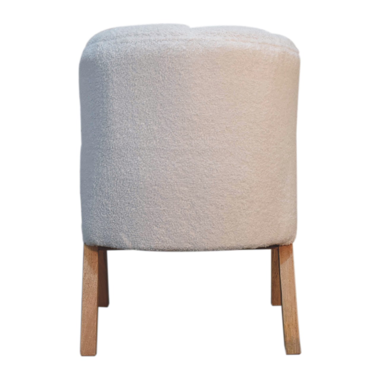 IN3534-9.jpg White Boucle Minimalistic Chair - Image 9