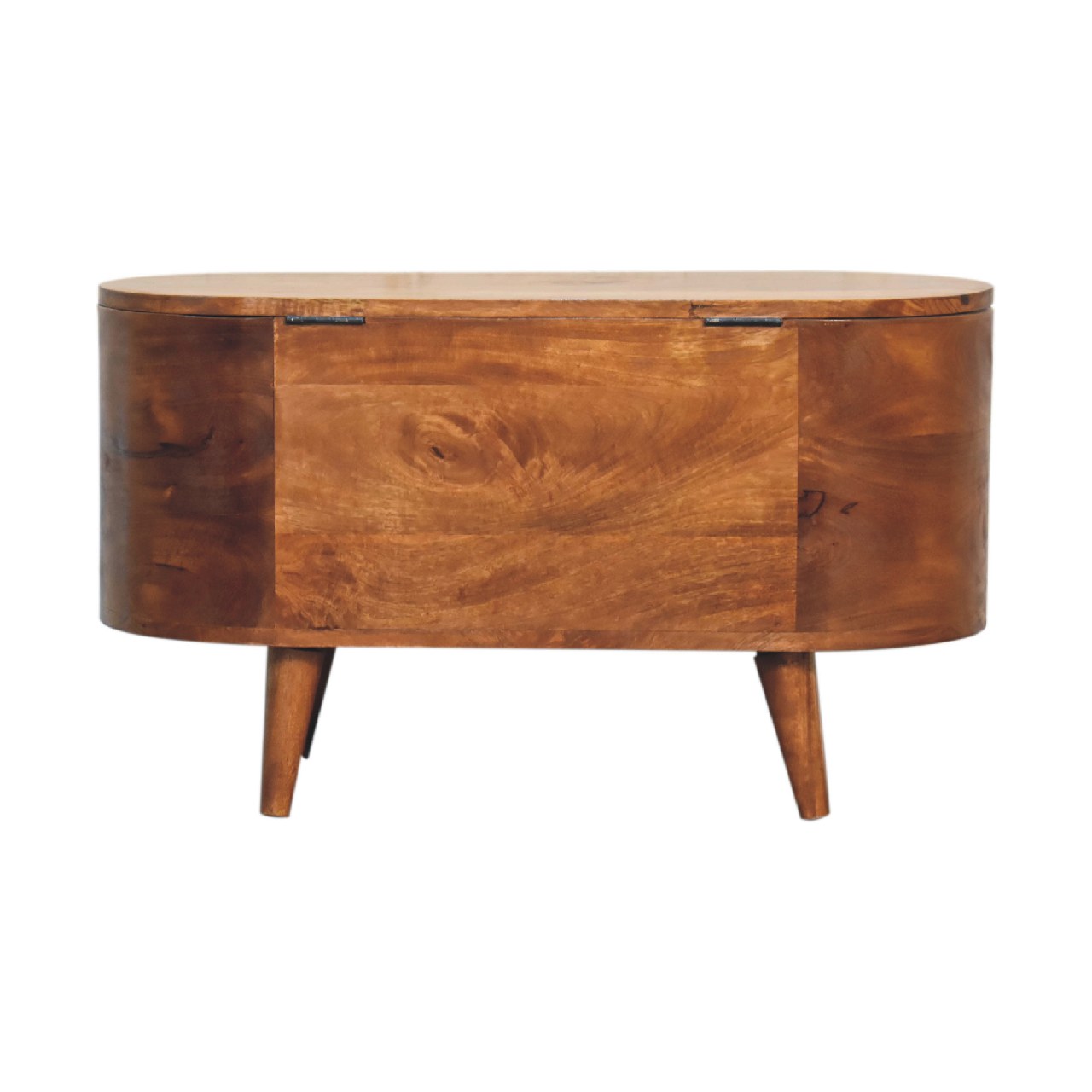IN3540-10.jpg Chestnut Rounded Lid up Blanket Box - Image 10