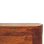 Chestnut Rounded Lid up Blanket Box - Image 4