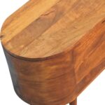 Chestnut Rounded Lid up Blanket Box - Image 5
