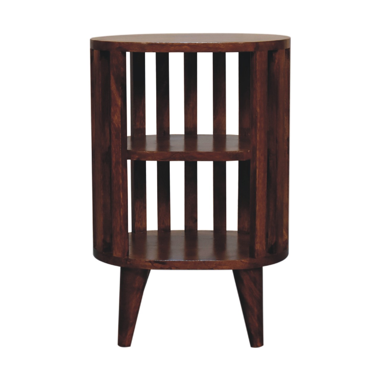 IN3551-1-1.jpg Ariella Double Shelf Chestnut Bedside - Image 1