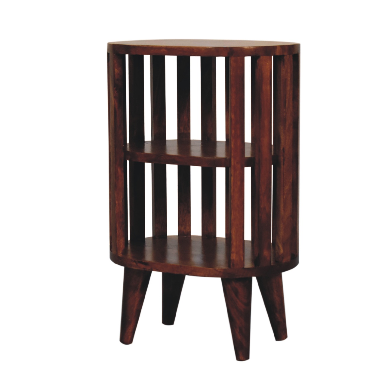 IN3551-2.jpg Ariella Double Shelf Chestnut Bedside - Image 2