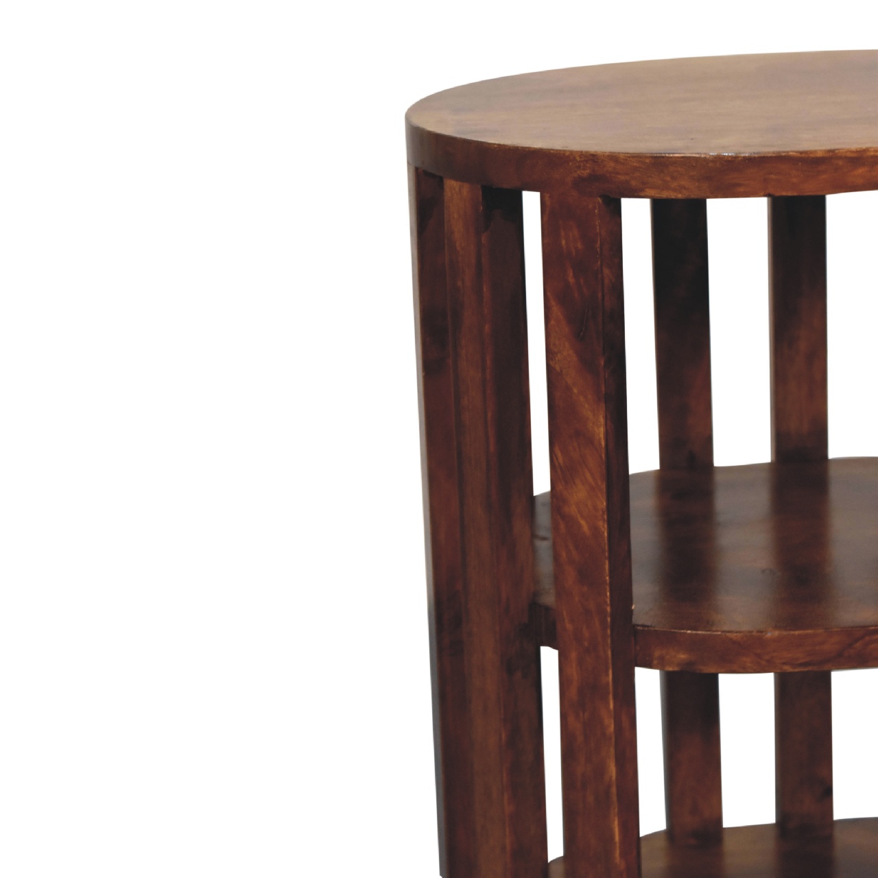 IN3551-4.jpg Ariella Double Shelf Chestnut Bedside - Image 4