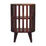 Ariella Double Shelf Chestnut Bedside - Image 9
