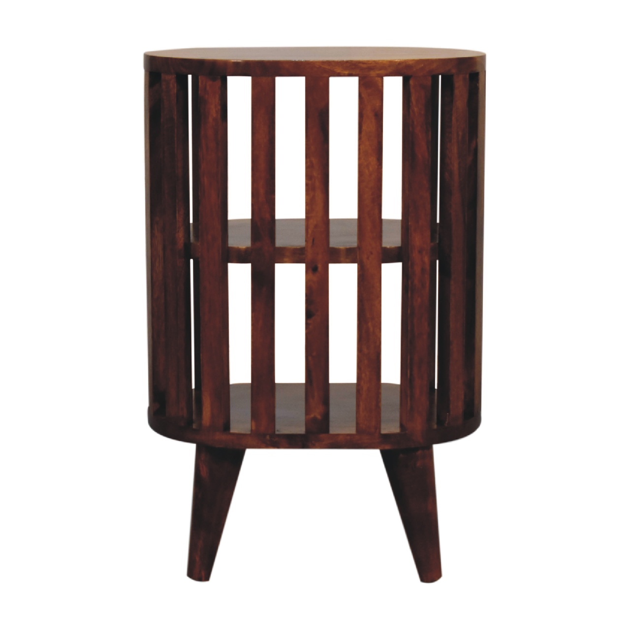 IN3551-9.jpg Ariella Double Shelf Chestnut Bedside - Image 9