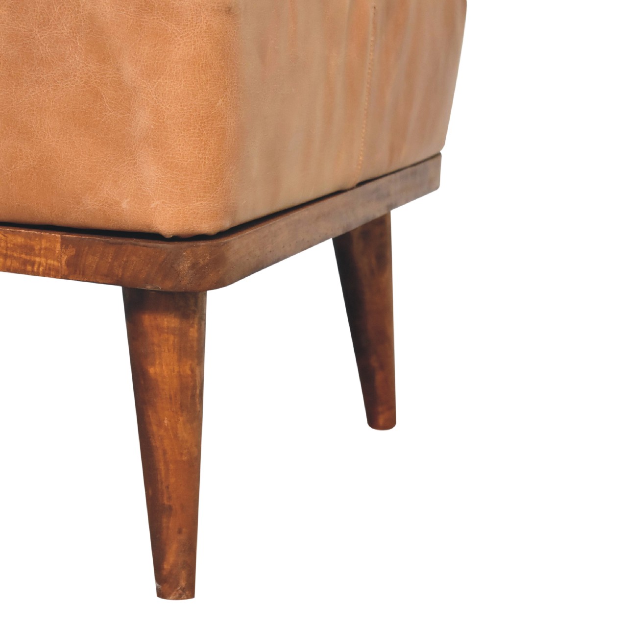 IN3560-7.jpg Tan Buffalo Leather Tan Footstool - Image 7