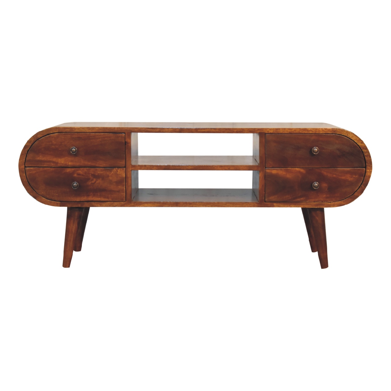 IN3569-1.jpg Chestnut Circular Media Unit - Image 1