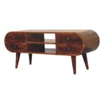Chestnut Circular Media Unit - Image 2