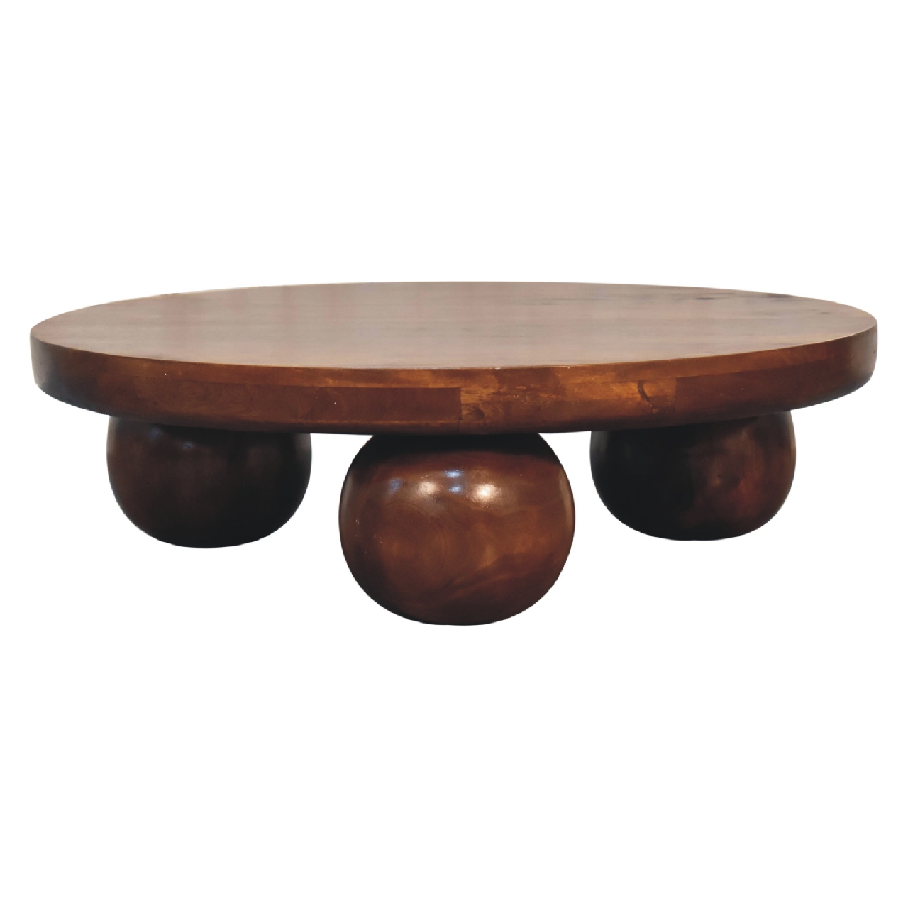 IN3573-1.jpg Chestnut Central Ball Table - Image 1