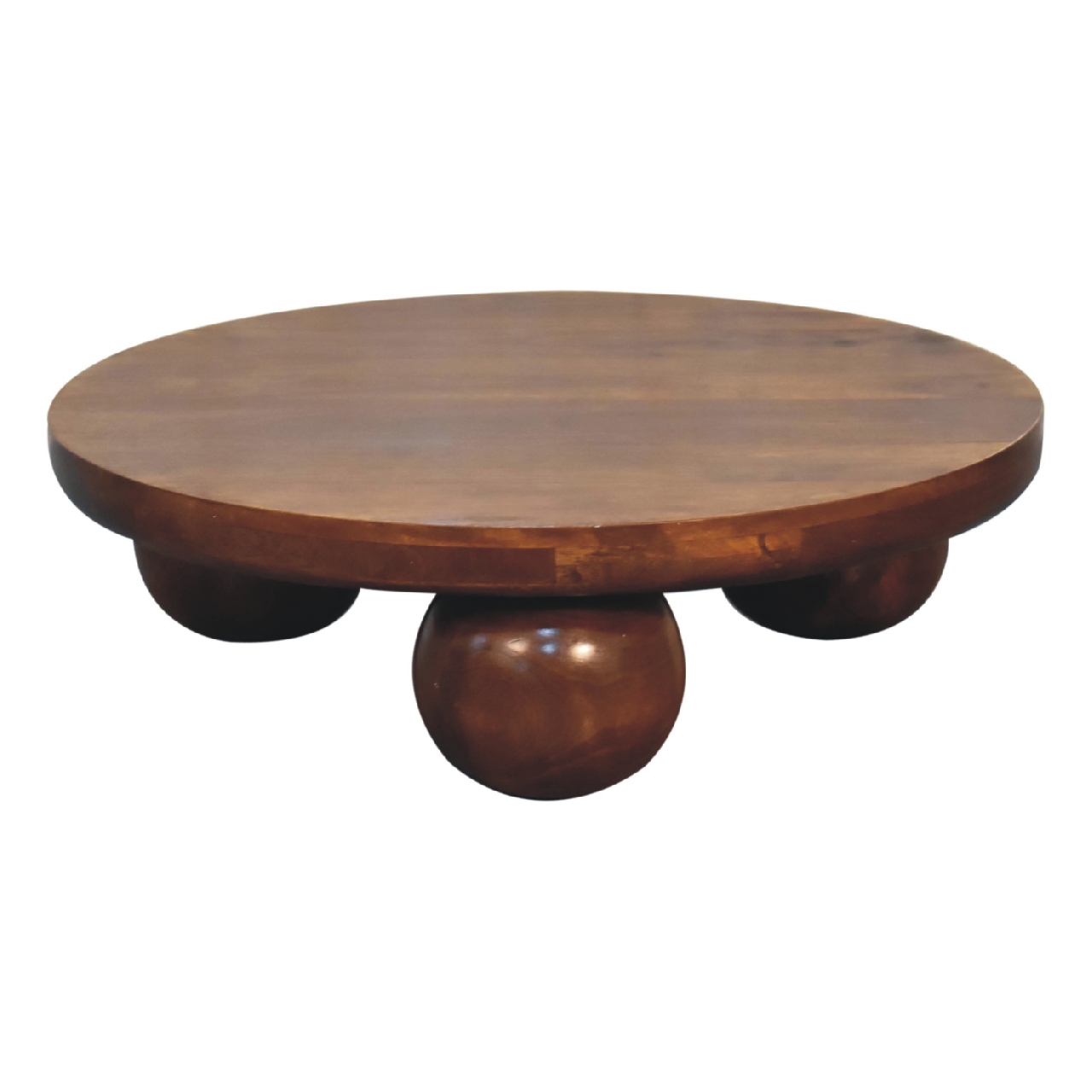IN3573-2.jpg Chestnut Central Ball Table - Image 2