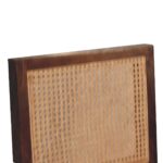 Cream Boucle Rattan Chair - Image 4