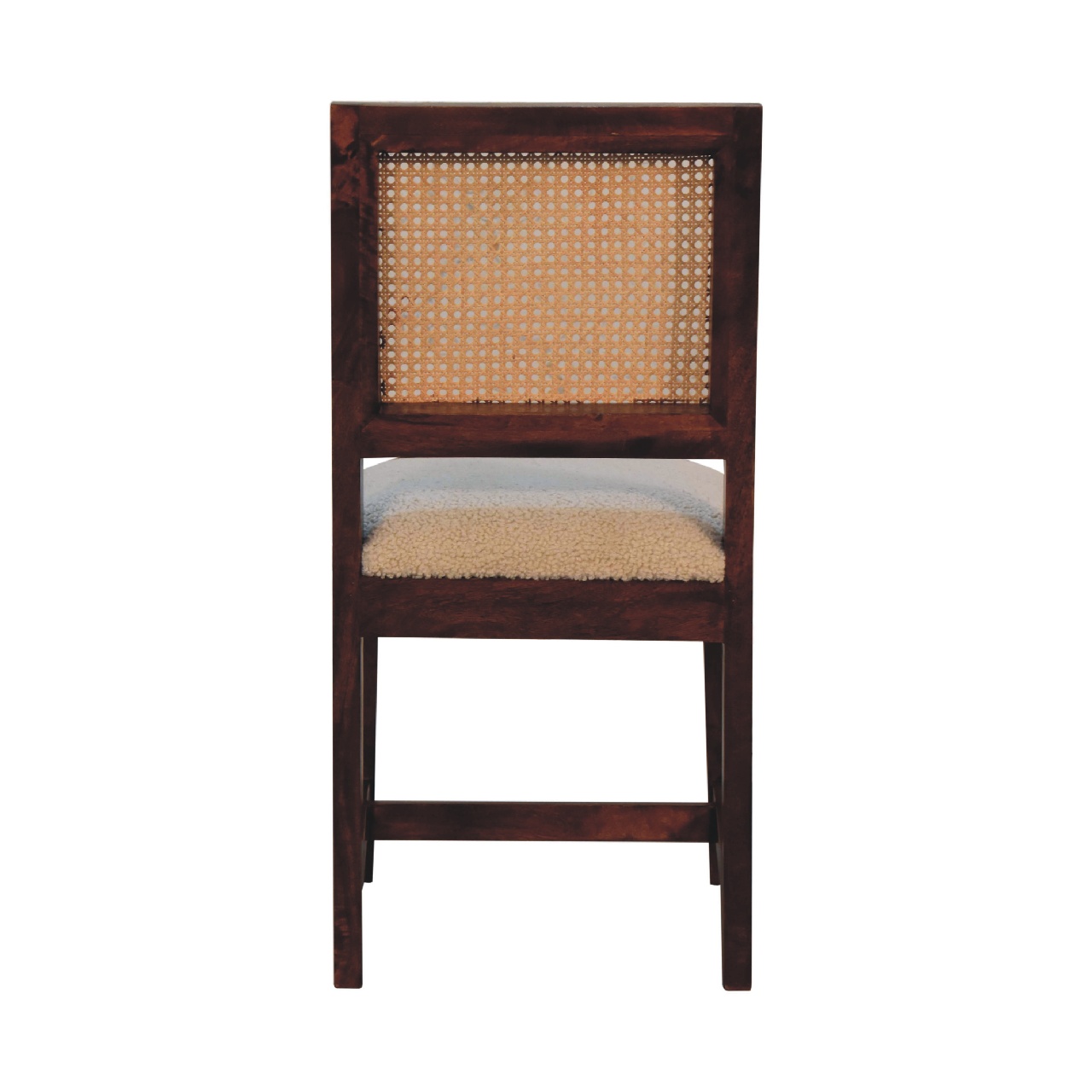 IN3587-9.jpg Cream Boucle Rattan Chair - Image 9