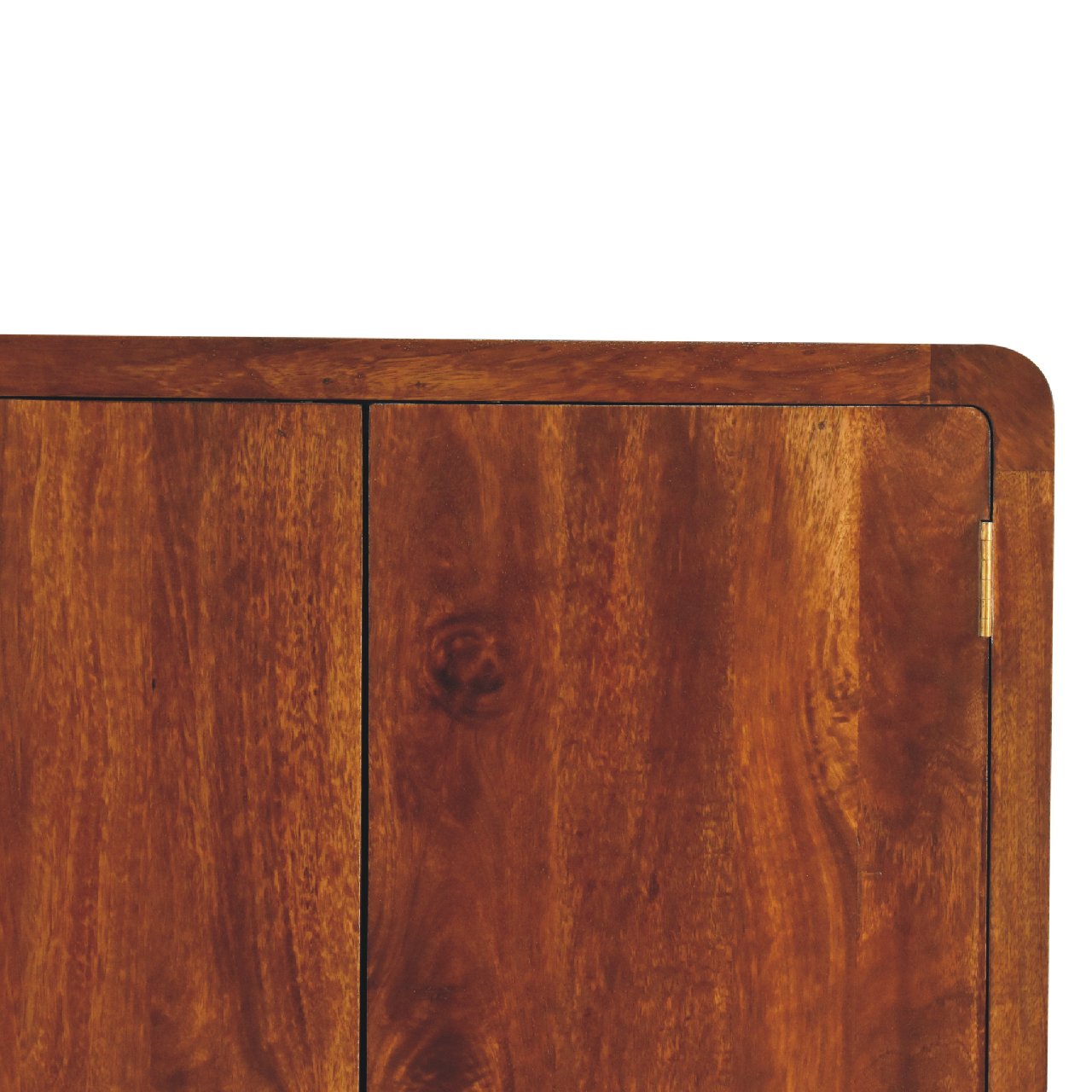 IN3589-4.jpg Curved Chestnut Wardrobe - Image 4