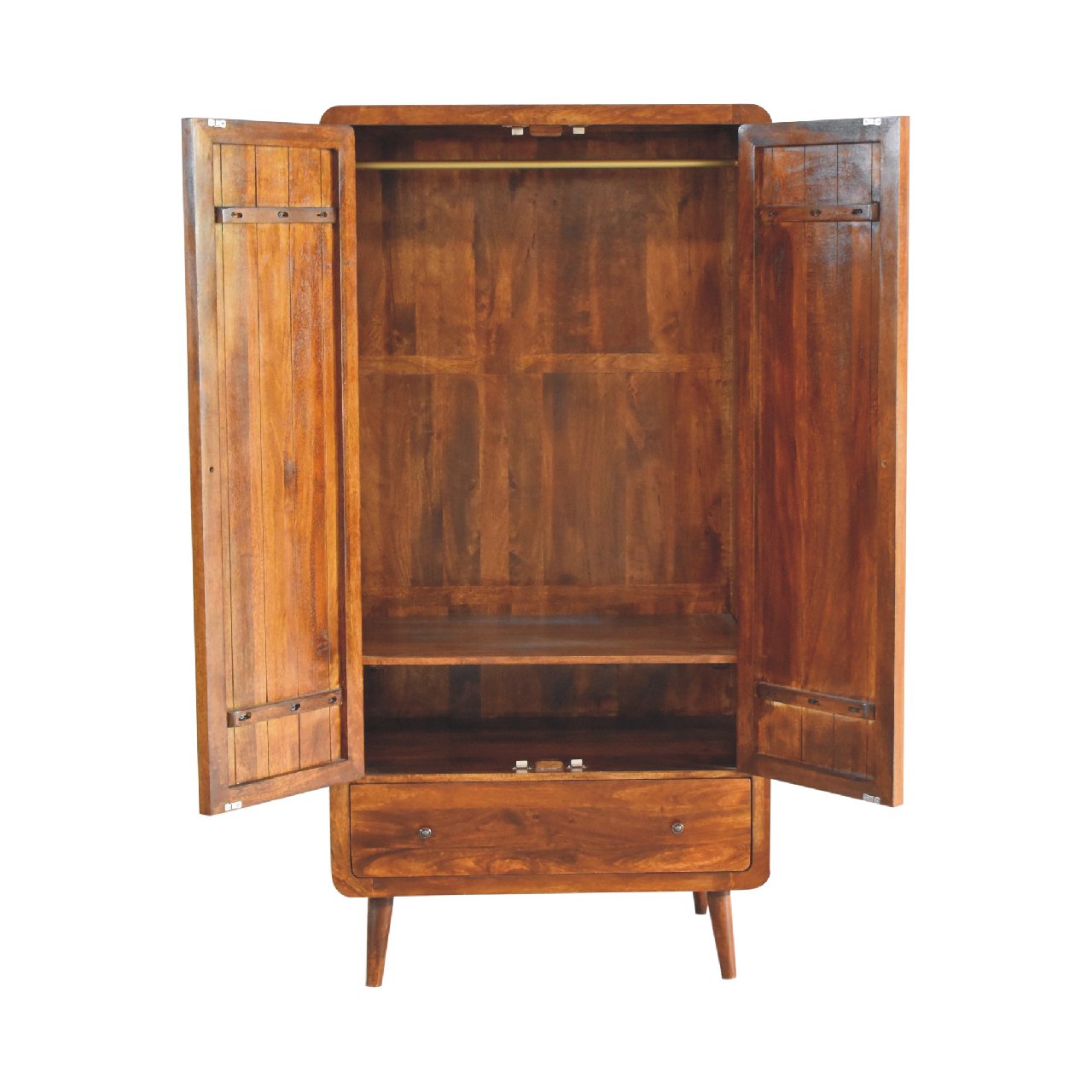 IN3589-8.jpg Curved Chestnut Wardrobe - Image 7