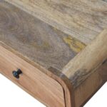 Curved Oak-ish Writing Desk - Image 4