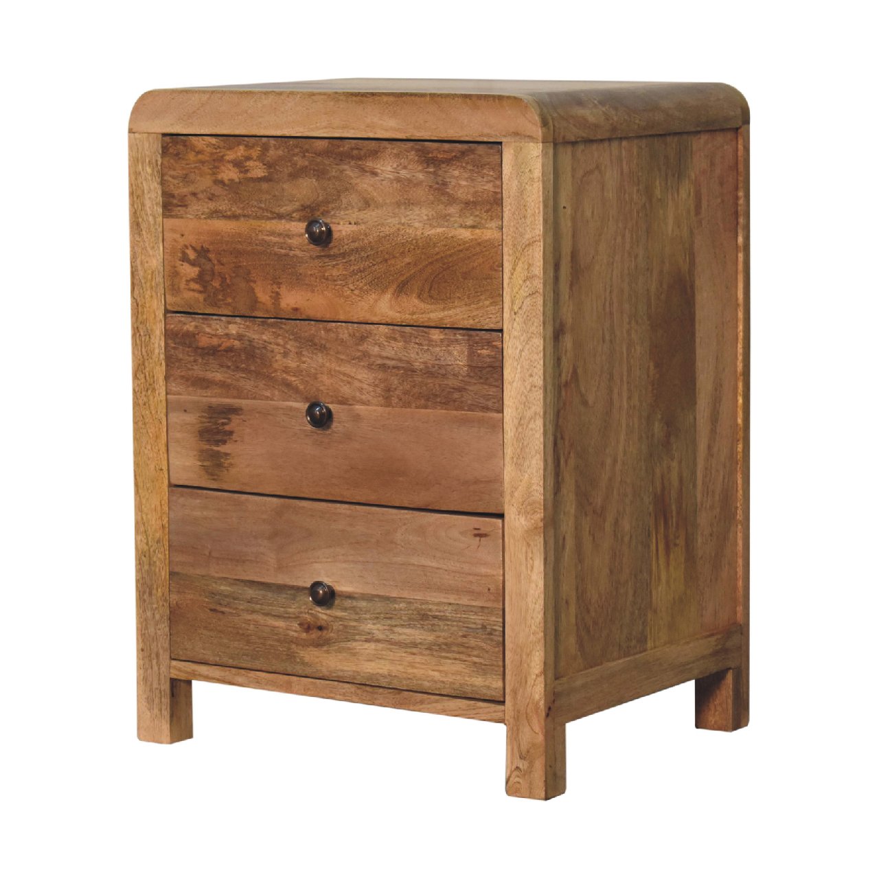 IN3620-2.jpg Aspen Oak-ish 3 Drawer Bedside - Image 2