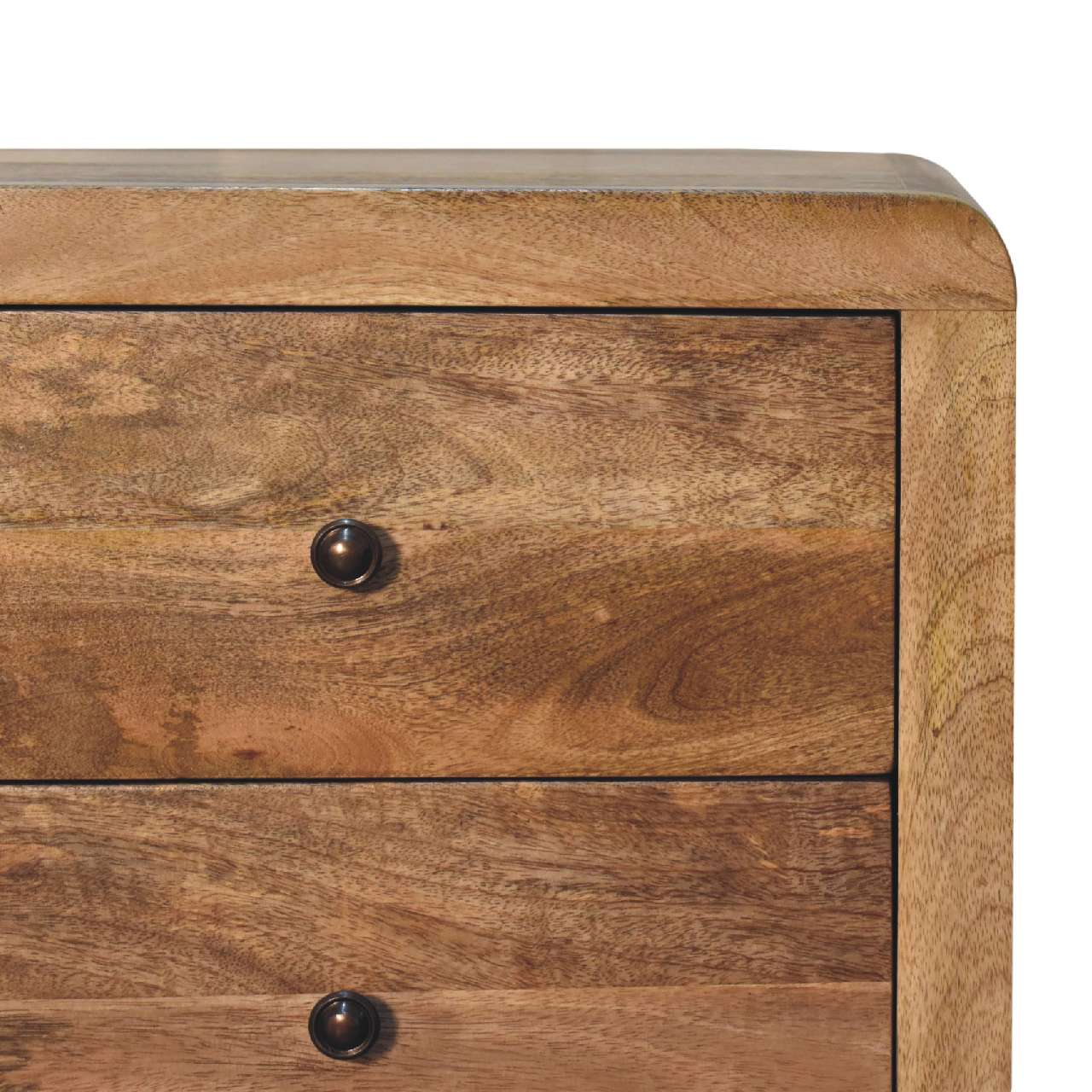 IN3620-4.jpg Aspen Oak-ish 3 Drawer Bedside - Image 4