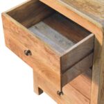 Aspen Oak-ish 3 Drawer Bedside - Image 6