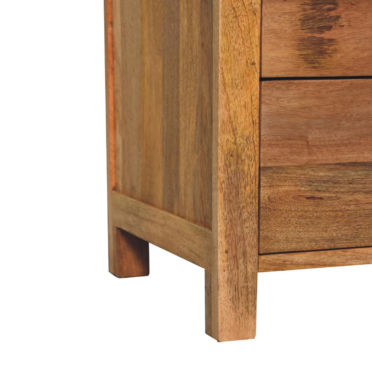 IN3620-7.jpg Aspen Oak-ish 3 Drawer Bedside - Image 7