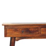 Chestnut Hallway 2 Drawer Console Table - Image 3