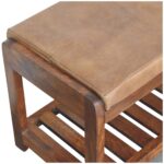 Buffalo Slatted Hallway Bench - Image 4