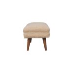 Cream Boucle Puffer Bench - Image 9
