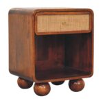 Chestnut Open Woven Bedside - Image 2