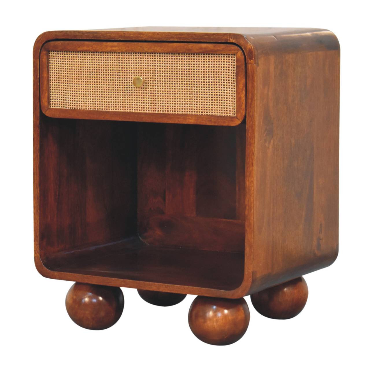IN3742-3.jpg Chestnut Open Woven Bedside - Image 3