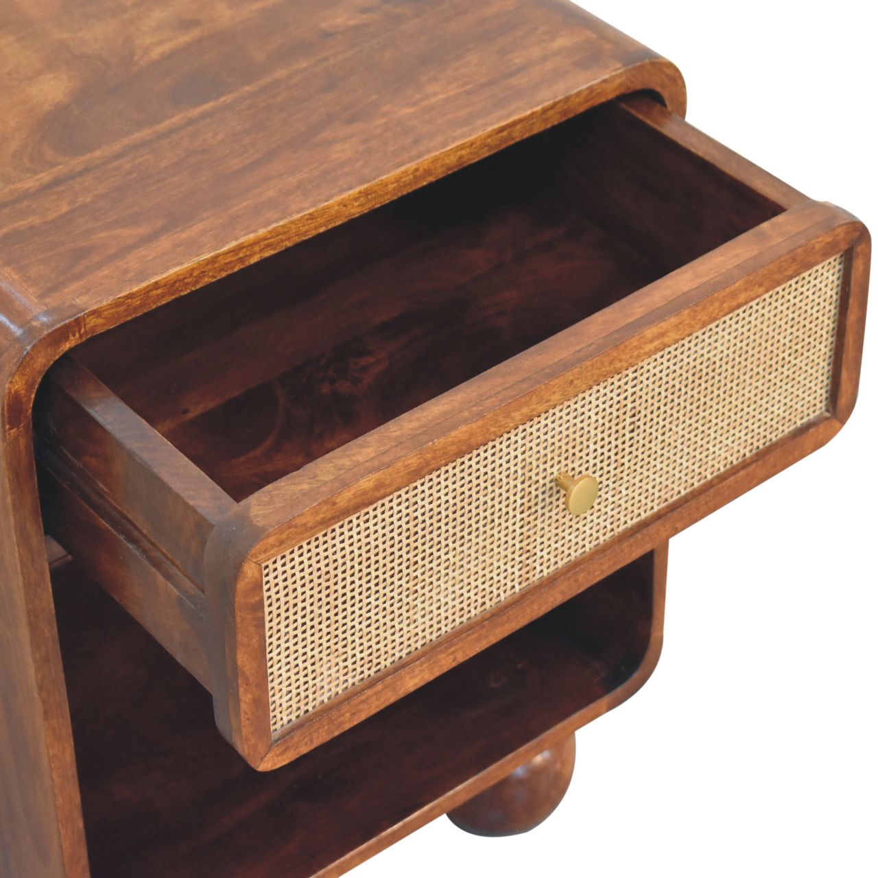 IN3742-6.jpg Chestnut Open Woven Bedside - Image 6