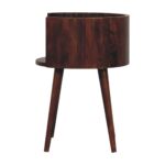 Chestnut Round Open Slot Bedside - Image 7
