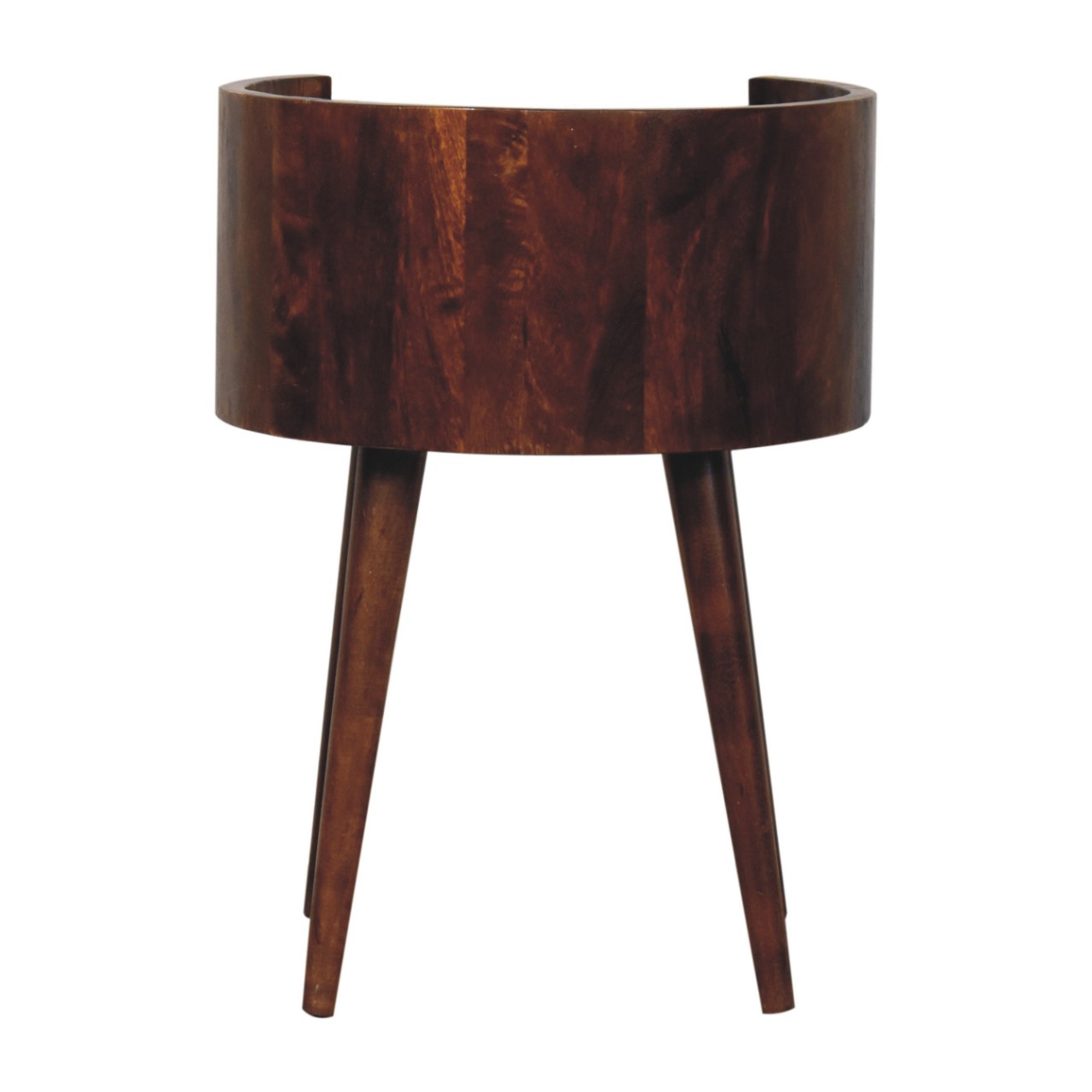 IN3781-8.jpg Chestnut Round Open Slot Bedside - Image 8