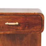 Chestnut T-Bar Rounded Bedside - Image 4