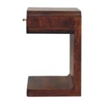 Chestnut T-Bar Rounded Bedside - Image 8
