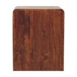 Chestnut T-Bar Rounded Bedside - Image 9