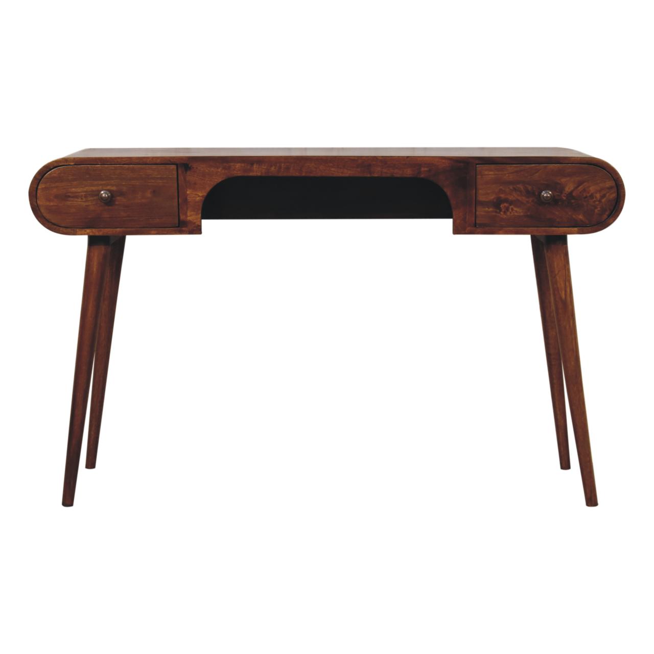 IN3788-1-1.jpg Chestnut London Arch Writing Desk - Image 1